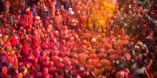 Mathura Vrindavan Barsana Govardhan Holi festival celebrations